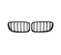 KMLONG Parrilla delantera for coche, Compatible for Serie 3 E90 E91 LCi 2009-2012, accesorios for automóviles, parrillas de carreras de doble listón negro brillante cubierta de rejilla del parachoques