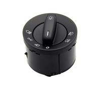 KMLONG Perilla lámpara interruptor Compatible for VW, Volkswagen, Golf 5 6 Caddy JETTA TOURAN Passat B6 B7 CC 1K0941431N interruptor de la luz antiniebla delantera del veh