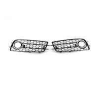 KMLONG Rejilla de parachoques delantero, Compatible for A4, B8 S-line S4 2009-2012 Parrilla de lámpara antiniebla Parrilla de luz antiniebla inferior estilo RS4 cubierta de rejilla del parachoques del