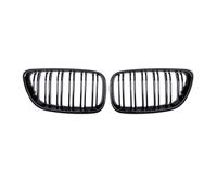 KMLONG Rejilla de parachoques delantero de coche, Compatible for 2 Series F22 F23 M2 2014-2018 225i 218i 220i parrillas de carreras de rejilla negra de doble listón cubierta de rejilla del parachoques