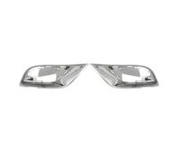 KMLONG Rejilla de Parachoques Delantero de Coche, Compatible for Jeep, Grand Cherokee 2017-2021 6AH12SZ0AB 6AH13SZ0AB Marco embellecedor de luz antiniebla Cromado cubierta de rejilla del parachoques d