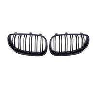 KMLONG Rejilla de parachoques delantero de coche de doble listón, parrillas de carreras Compatible for E60 E61 5 Series 2003-2009 cubierta de rejilla del parachoques delantero del vehículo