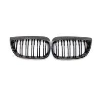 KMLONG Rejilla delantera, Compatible for 1 Serie E81 E87 E82 E88 128i 135i 2008-2011 Negra cubierta de rejilla del parachoques delantero del vehículo(B)