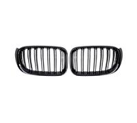 KMLONG Rejilla Delantera del Coche, Compatible for X3, F25 X4 F26 2014-2017 Rejillas de Listones Dobles Accesorios ABS Parrillas Parrilla de Carreras cubierta de rejilla del parachoques delantero del