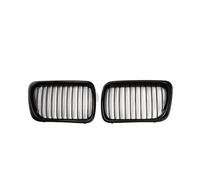 KMLONG Rejillas de parachoques delantero de coche, Compatible for Serie 3, E36 1997-1999, parrilla delantera de carreras cubierta de rejilla del parachoques delantero del vehículo(Single Gloss Black)