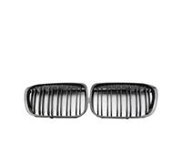 KMLONG Rejillas de parachoques delantero de coche, Compatible for X1 F48 F49 2016-2020 XDrive Racing Grills M Style Accesorios cubierta de rejilla del parachoques delantero del vehículo(Dual Carbon St