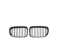 KMLONG Rejillas de parachoques delantero de coche, Compatible for X1 serie E84 2012-2016, accesorios de coche, doble línea, estilo carbono negro brillante cubierta de rejilla del parachoques delantero