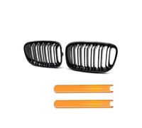 KMLONG Rejillas de repuesto for parachoques delantero de coche, tiras embellecedoras Compatible for serie 1, F20, F21, 116i, 118i, 11-14, parrillas de carreras cubierta de rejilla del parachoques dela