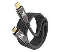 KMMXXCPM Cable Tipo C largo 3 M Transferencia de Datos de 10Gbps,USB C 3.1 Compatible Con Thunderbolt 3,Cable USB C Carga Rapida 100W,Tipo C HD 4K@60Hz/2K@120Hz Video Aplicable a Monitor,Hub,SSD,Dock.