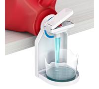 KMOUANTS Dispensador de detergente para lavandería, soporte para tazas, interruptor de ahorro de mano de obra mejorado con boquilla, no más detergente líquido o desordenado, soporte para tazas de