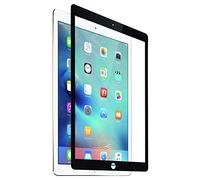 KMP Protective Tempered Glass - Protector de Pantalla de Vidrio Templado, iPad Air 2, Pro 9,7", iPad 9,7", 03/2017, Marco Negro