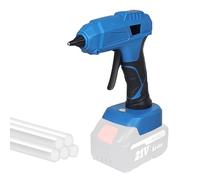 KMQRDZi Pistola de pegamento, 7 mm/11 mm, batería de 40 W/100 W, compatible con M-a-kita 20V, pistola de pegamento de gatillo azul, 5 barras de pegamento, sin batería (Makita, 100W 11mm)
