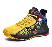 Kmrlofiy Zapatillas de Baloncesto para Hombre Antideslizantes Calzado de Baloncesto para Hombre Masculino Zapatos de Baloncesto Aire Libre Deportivas Calzado (BKT-M4, 43EU)