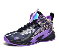 Kmrlofiy Zapatillas de Baloncesto para Hombre Zapatos de Baloncesto Aire Libre Antideslizantes Calzado de Baloncesto Hombre Masculino Deportivas Calzado (CBA-X12, 38EU)