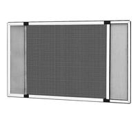 KMTSTYLE Mosquitera extensible de aluminio blanco, Mosquitera fija extensible color blanco adaptable a ventanas, anti-insectos (mosquitos o moscas) (70x100-192)(50x70-132)(40x50-92)