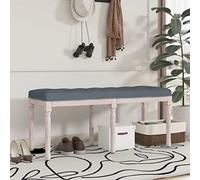 KMUNGDWG Banco de terciopelo gris oscuro, 110 x 40 x 49 cm | Patas de madera, almohadillas de fieltro, botones acolchados, 110 kg de peso