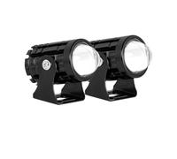 KMVPVGZHCN faro delantero moto 2 Uds. Faros Delanteros LED Exploradores Accesorios Para Motocicletas Camión Coche Auxiliar Proyector Adicional Faros Antiniebla(2PC White No Switch)