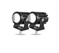 KMVPVGZHCN faro delantero moto 2 Uds. Faros Delanteros LED Exploradores Accesorios Para Motocicletas Camión Coche Auxiliar Proyector Adicional Faros Antiniebla(2PC Yellow No Switch)
