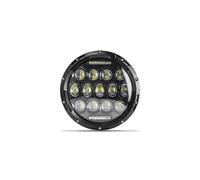 KMVPVGZHCN Faros de motocicleta Para Road King Para Jeep Para Wrangler JK Halo Faro LED Para Motocicleta Halo Angel Eyes De 7 Pulgadas(7 Inch 13LED)