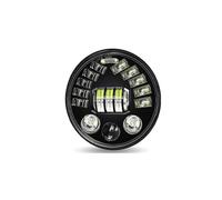 KMVPVGZHCN Faros de motocicleta Para Road King Para Jeep Para Wrangler JK Halo Faro LED Para Motocicleta Halo Angel Eyes De 7 Pulgadas(7 Inch M)