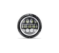 KMVPVGZHCN Faros de motocicleta Para Road King Para Jeep Para Wrangler JK Halo Faro LED Para Motocicleta Halo Angel Eyes De 7 Pulgadas(7 Inch 16LED B)