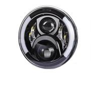 KMVPVGZHCN Faros de motocicleta Para Ultra Classic Electra Glide Para Street Fat Boy Road King Faro LED de 7 pulgadas para motocicleta(50w Black5)