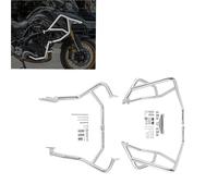 KMWSHAN Barra de protección Accesorios De Motocicleta para Benelli TRK702X TRK702 2022 2023 Protector De Parachoques De Motor Protección De Chasis Juego De Defensas De Carretera(Silver)