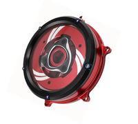 KMWSHAN Cubierta de protección Protector De La Tapa del Embrague del Motor para Ducati para Panigale V2 2020-2021(Black Red)