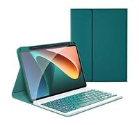 KMXDD Funda con teclado para iPad Air de 11 pulgadas M3/M2, Air 5ª generación de 10.9 pulgadas, iPad Pro 11 1ª/2ª/3ª/4ª generación con funda de teclado de color Bluetooth desmontable inalámbrica