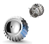 KMXNSJZS Ventilador De Techo Industrial De Turbina De 8, 10 Y 12 Pulgadas, De Acero Inoxidable, con Salida De Aire para Baño, Giratorio, Un Color, 400 Mm Y 16 Pulgadas