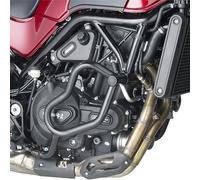 KN8704 - Protector de motor tubular Kappa Negro BENELLI Leoncino 500