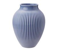 Knabstrup Keramik Jarrón acanalado Knabstrup 20 cm Azul lavanda