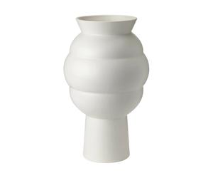 Knabstrup Keramik Jarrón Tortus Archie nº 4. 37 cm Blanco