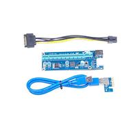 knacro Cable USB 3.0 de PCI-E Express 1 X a 16 X Cable de extensión - extracción dedicado Cable de extensión adaptador de cable con 6 pines tarjeta gráfica para PC sobremesa portátil