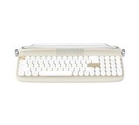 Knadgbft B309 Teclado InaláMbrico Retro Bluetooth para PortáTiles, Tabletas, TeléFonos, Modelos de Carga, Teclado PortáTil de Modo Dual, Beige