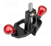 Knadgbft Plano de enrutador de hierro para ajuste de profundidad, tuerca de tornillo de mano, para ángulo recto, ranura de corte de hombro