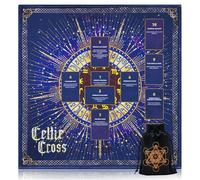 Knana Tarot adivinación Altar Cloth - Accesorios de Tarot de terciopelo con patrón de cruz celta - Estrella