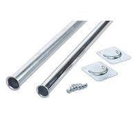 Knape & Vogt Closet Pro CD-0024-30/48ZC - Barra Ajustable Resistente, 76 x 121 cm, chapada en Zinc
