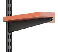 Knape & Vogt, John Sterling 0122-11BK - Soporte de Estante de Madera Ajustable de Doble Trak, 27,9 cm, Color Negro