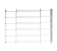 Knape & Vogt John Sterling 1133 - Protector de Ventana, Negro, 6-Bar: Width 24" to 42" - MAX Height: 25"