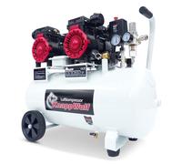 KnappWulf Compresor silencioso con caldera de 50 l, compresor de aire comprimido KW4050, 10 bar, 440 l/min