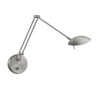 Knapstein Aplique LED níquel mate Ninja, regulador rotativo True