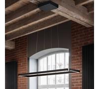 Knapstein Lámpara colgante LED Marisa-100, negro mate, 100 x20cm