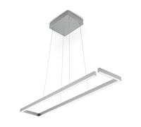 Knapstein Lámpara colgante LED Marisa-100, níquel mate, 100 x 20cm True