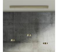 Knapstein Lámpara colgante LED Zera, bronce, control gestual