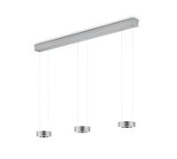Knapstein Lámpara colgante LED Zera, níquel mate, control gestual