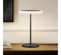 Knapstein Lámpara de mesa LED Tilda, negro metálico, control gestual