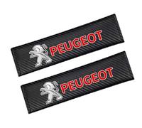 KNAUDMDM 2 Piezas Almohadilla Cinturon Coche, para Peugeot 207 2016-2025 Comfort Transpirable Almohadillas Cinturón Seguridad Funda Cinturon Accesorios