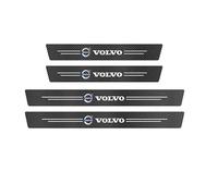 KNAUDMDM 4 Piezas Protector Umbral Puerta Coche, para Volvo V40 Cross Country Bienvenidos Placa Desgaste antiarañazos ProteccióN DecoracióN para Estribos