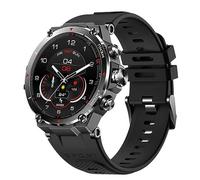 Knauermann GPS 2 (2023) Reloj Deportivo Negro - Pantalla AMOLED - Puls, oxígeno en Sangre, recepción GPS/Galileo - BT Bluetooth - Correa de Silicona Negra, 14-26, Normal, Moderno, Normal, Moderno